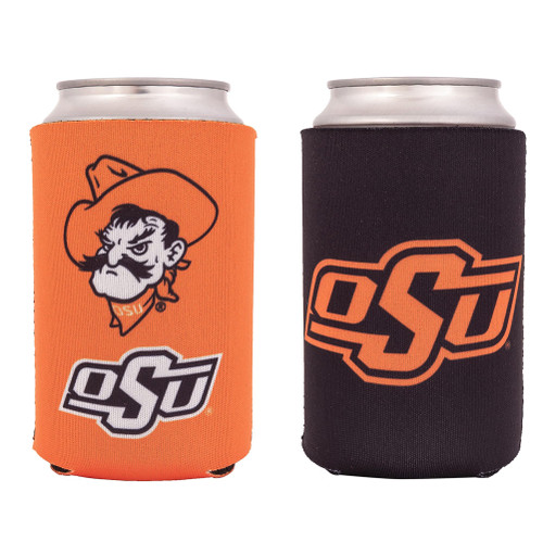 Oklahoma State University Can Insulator Beverage Cooler 2 Pack Foam Beverage Holder OSU Cowboys (2 Pack Can)