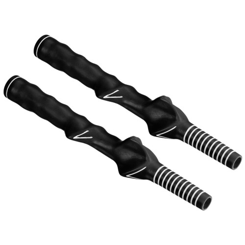 PATIKIL Golf Club Training Grip, 2 Pack Right Handed Teaching Practice Swing Non-Slip Auxiliary Aid Correction for Golf Trainer Beginner, Black