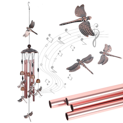 Wind Chimes Outdoor Deep Tone,Dragonfly Wind Chimes, Memorial Wind Chimes Outdoor,Garden Wind Chimes with 6 Aluminum Tubes and Hook,Wind Chimes for Home Decor Garden Patio Outdoor Wind Chimes Outdoor Deep Tone,Dragonfly Wind Chimes, Memorial Wind Chimes Outdoor,Garden Wind Chimes with 6 Aluminum Tubes and Hook,Wind Chimes for Home Decor Garden Patio Outdoor