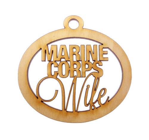 Marine Corps Wife Ornament | Personalized Marine Corps Wife Gift Idea