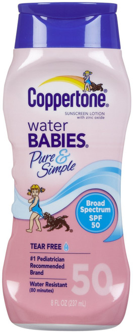 WaterBABIES Pure + Simple Sunscreen Lotion - SPF 50-8 oz