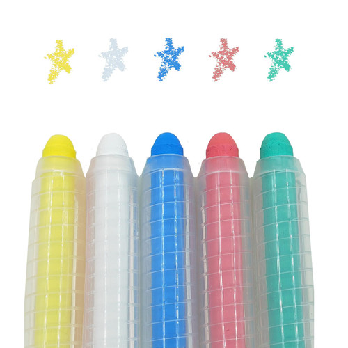 Non-toxic Dustless Chalk for Kids, Colored Chalk With Holder The Best Art Tool for Blackboard Kids Children Drawing Writing,5PCS