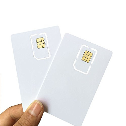 AHongem Writable Programmable Blank SIM USIM Card 4G LTE WCDMA GSM Nano Micro SIM Card 2FF 3FF 4FF for Telecom Operator (5-piece)