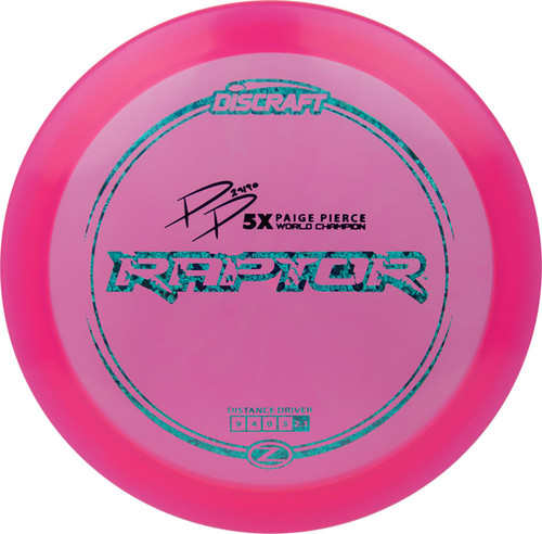 Discraft Z Raptor with Paige Pierce Signature 170-172 Gram Distance Driver Golf Disc Discraft Z Raptor with Paige Pierce Signature 170-172 Gram Distance Driver Golf Disc