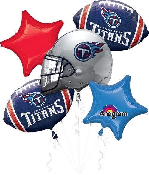 Anagram Bouquet Titans Foil Balloons, Multicolor Anagram Bouquet Titans Foil Balloons, Multicolor