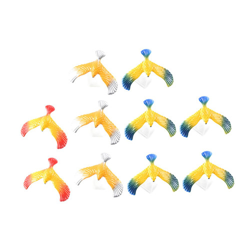 10pcs Balancing Eagle Toy Kids Suits Center of Gravity Bird Toy Finger Balance Toy Balance Decompression Toys Finger Balancing Toy Plastic Stress Reliever Child Props
