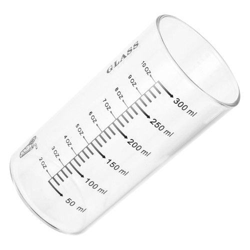 Luxshiny liquid coffee measuring cup clear coffee mug drinking cup with scale coffee cup Kitchenware coffee container single layer clear glass coffee cups water cup High borosilicate