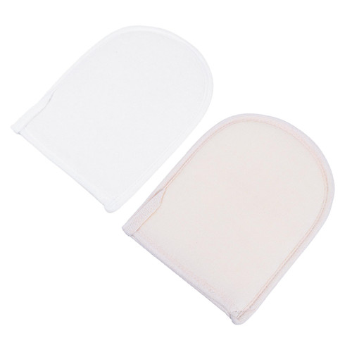 FOMIYES 2Pcs Bath Towel Gloves hammam Shower Glove Bath sponges for Shower exfoliator luffa Sponge Glove Bath Exfoliating Mitten Double-Sided Bath Gloves Bath mitt Turkey Body White loofah