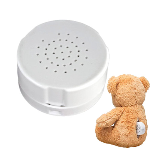 4pcs Voice Recorder for Stuffed Animal - 30 Seconds Voice Recorder, Record Custom Message for Plush Toy, Recordable Button Sound Box for DIY Gifts, Recordable Button Sound Box for Pillows, Dolls