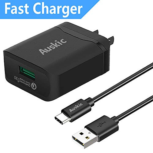 Compatible Samsung Galaxy S10 S10+ S10E S9 S8 S9+ Note 9 Note 8 S8 Plus Fast Charger USB Type C Charger, Quick Charge 3.0 USB Wall Charger for LG G7 G6 G5 V20 V30 with Auskic Rapid USB C Cable Compatible Samsung Galaxy S10 S10+ S10E S9 S8 S9+ Note 9 Note 8 S8 Plus Fast Charger USB Type C Charger, Quick Charge 3.0 USB Wall Charger for LG G7 G6 G5 V20 V30 with Auskic Rapid USB C Cable