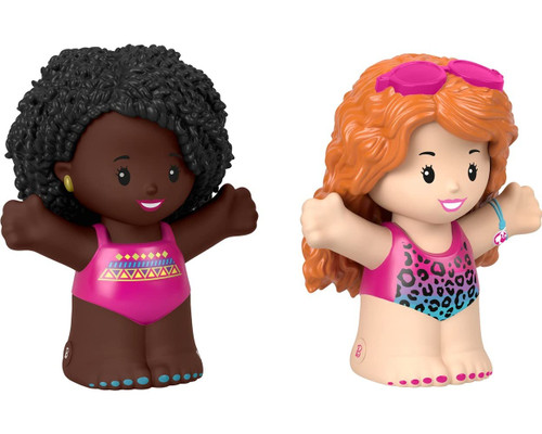 Fisher-Price Little People Barbie Toddler Toys Swimming Figure Pack,2 Characters for Pretend Play Ages 18+ Months