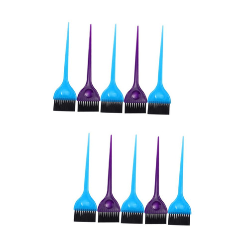 FOMIYES 10 pcs hair dyeing comb hair coloring tool hair tint brush hair coloring brush hair styling comb useful hair dye comb bristles dye brush applicator brush hair color brush hair comb