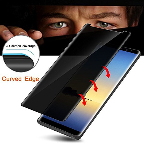 Galaxy Note 9 Tempered Gorilla Cases Glass FITS with All Cases Note 9 Screen Protector Tempered Samsung Galaxy Note 9 Screen Protector (Clear) (Privacy)