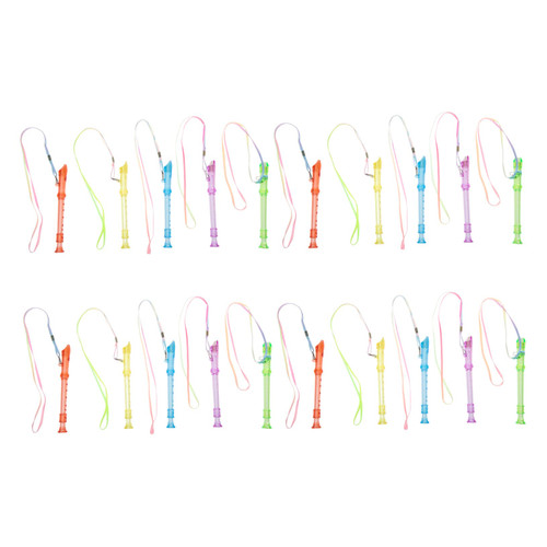 Vaguelly 20pcs Recorder Instrument for Kids Mini Tape Recorder Kids Flute Treble Flute Plastic Clarinet Student Musical Instrument Children 6-hole Clarinet Adults Clarinet Wind Instrument