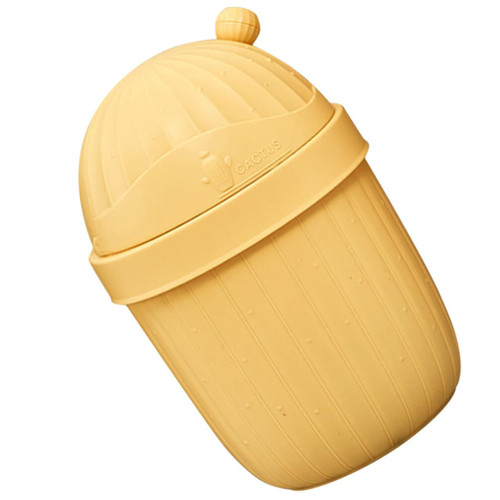 Cabilock Bins Trashcan Trash Can with Lid Kitchen Table Garbage Container Garbage Can Cute Mini Trash Can Small Trash Can Cute Mini Waste Bin Office High Capacity Trash Basket Plastic