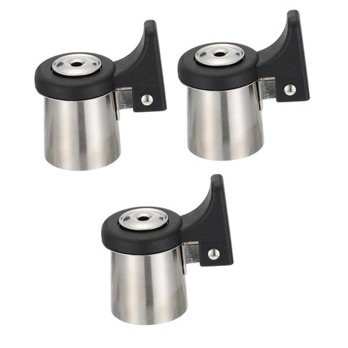 OKUMEYR 3pcs Kettle Alarm Stainless Steel Tea Pots Whistling Kettle Water Boiling Kettle Parts Kettle Lound Whistle Kettle Whistle Attachment Kettle Whistling Parts Plastic Mouth Teapot