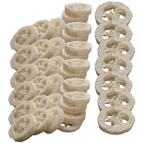 Loofah Natural, Natural Loofah Slices for Soap Making, 50 Pieces of Natural Loofah Sponges, Organic Soap Making Products, Loofah Slices, Loofah Natural Loofah Soap, Cleaning Supplies, Sponge
