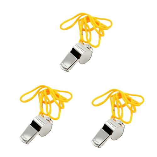 INOOMP 9 Pcs Metal Whistle Loud Whistle Referee Whistles Emergency Whistle Sports Survival Whistle