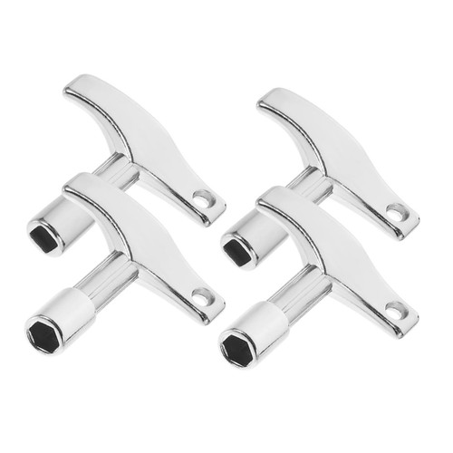 ERINGOGO 4pcs Hexagonal Drum Key Drum Wrench Tool Drum Keys Universal Drum Tuning Key Drums Tuning Tools Drums Tuning Wrenches Key for Drum Metal Drum Key Instrument Snare Drum Zinc Alloy