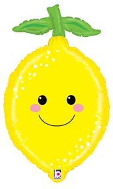 Betallic Produce Pals Lemon Foil Mylar Party Balloon, 29", Multicolor Betallic Produce Pals Lemon Foil Mylar Party Balloon, 29", Multicolor