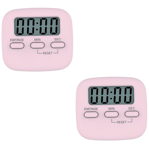 MAGICLULU 2pcs Kitchen Timer Digital Alarm Clock Sports Timer Digital Clock Digital Cooking Timer Clock Student Timers Digital Count up Timer Clocks Fitness Timer Office Stopwatch Desk