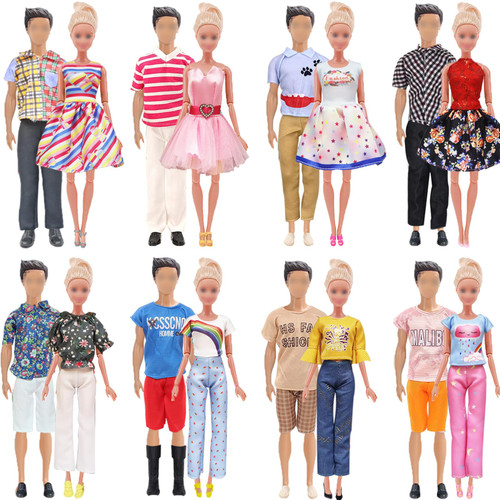 18 PCS Doll Clothes and Accessories for Ken and 11.5 inch Dolls Include 5 Boy Outfits 5 Girl Outfits 3 Pair of Boy Shoes 3 Pair of Girl Shoes 2 Glasses for 12 inch Boy and Gril in Ramdon 18 PCS Doll Clothes and Accessories for Ken and 11.5 inch Dolls Include 5 Boy Outfits 5 Girl Outfits 3 Pair of Boy Shoes 3 Pair of Girl Shoes 2 Glasses for 12 inch Boy and Gril in Ramdon