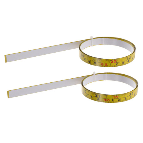 HEMOTON 2pcs Self-Adhesive Ruler Measuring Ruler Self-Adhesive Measuring Tape Long Tape Measure Tape Ruler Workbench Ruler Metric Tape Measure Metric System Carpentry Ruler Steel