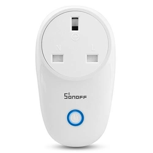 WiFi Smart Socket, Sonoff Smart Plug Switch Wireless Remote Control, Schedule/Timer Function, compatible with Alexa Google Home/Nest