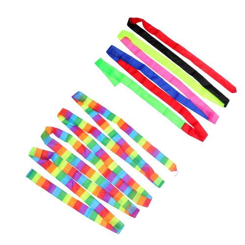 Toyvian 2 Pcs Kite Long Tail Flyer Kite Tail Kite with Long Tail Kite Flying Tail Rainbow Tail Rainbow Kite Tail Kid Kites Toy Beach Kite Tail Kids Kite Child Streamer Accessories