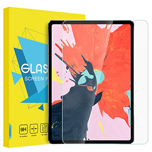 MoKo Screen Protector Replacement for iPad Pro 12.9, [Scratch Terminator] Premium HD Clear 9H Hardness Bubble-Free Ultra Clear Tempered Glass Film Compatible for Apple iPad Pro 12.9 2018 Tablet, Clear