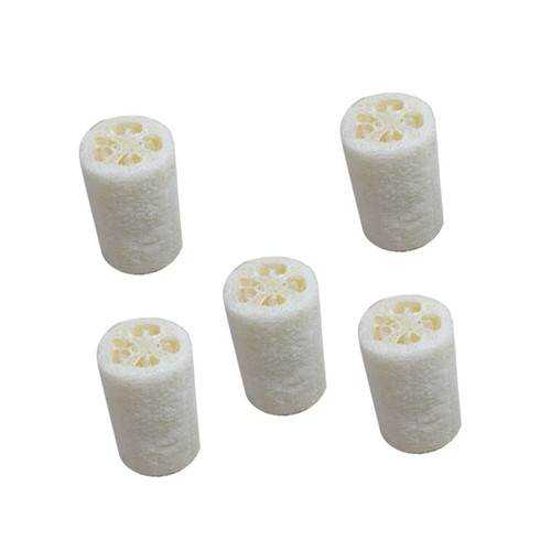 Balacoo 5pcs Loofah Scrubbers Palm Pot Brush Wash Pots Brush Kitchen Pan Brush Kitchen Dish Brush Exfoliating Loofah Sponge Shower Washing Scrubber Loofah Exfoliating Body Bath Spa White