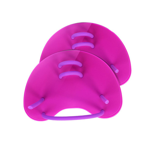 DYNWAVE Swimming Hand Paddles Swim Training Tool Professional Swim Hand Fins Swim Paddles with Adjustable Strap for Adult Children , Pink
