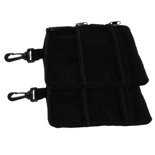 Amosfun 2pcs Golf Bag Holder Golf Ditty Bag Valuables Pouch Golf Balls Kit Tennis Balls Pouch Golf Tee Mesh Bag Golf Storage Bag Golf Tee Pouch Tote Bag Accessories Tee Bag Pocket Packet
