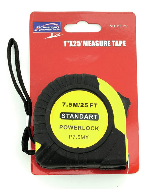25' x 1" SAE & Metric Tape Measure