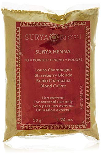 Surya Brasil Products Henna Powder, Strawberry Blonde, 1.76 Ounce