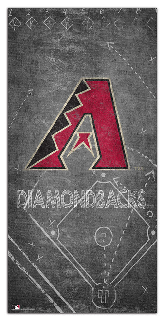 Fan Creations MLB Arizona Diamondbacks Unisex Arizona Diamondbacks Chalk Playbook Sign, Team Color, 6 x 12