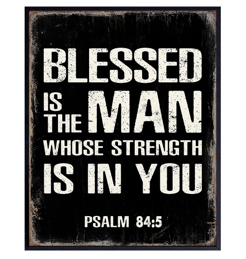 Religious Christian Scripture Wall Art - Inspirational Bible Verses Decor - Spiritual Catholic Gifts for Men, Pastor, Ordained Minister - Faith Wall Decor - Psalms Church Decorations - Man of God Sign Religious Christian Scripture Wall Art - Inspirational Bible Verses Decor - Spiritual Catholic Gifts for Men, Pastor, Ordained Minister - Faith Wall Decor - Psalms Church Decorations - Man of God Sign