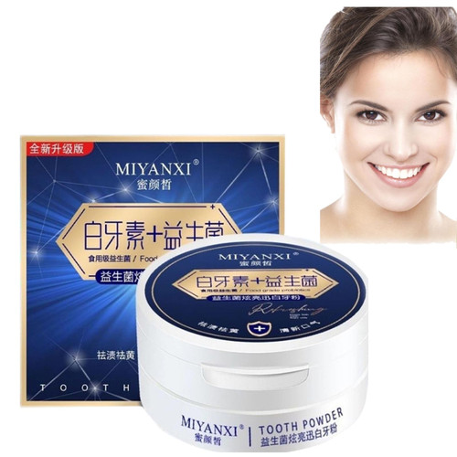 Tooth Powder, Miyanxi Teeth Whitening, Teeth Whitening Powder for Tooth Whitening, Toothpaste Powder Teeth Whitener, Tooth Whitening Effective Remover Stains from Coffee, Smoking (1pc)