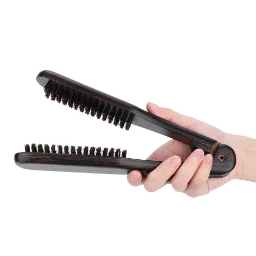 Professional Hairdressing Comb, Clamp Brush for Straightening Hair, Hair Styling Tool, Double Brushes Wooden Anti-static Hair Straightener Tool Professional Hairdressing Comb, Clamp Brush for Straightening Hair, Hair Styling Tool, Double Brushes Wooden Anti-static Hair Straightener Tool