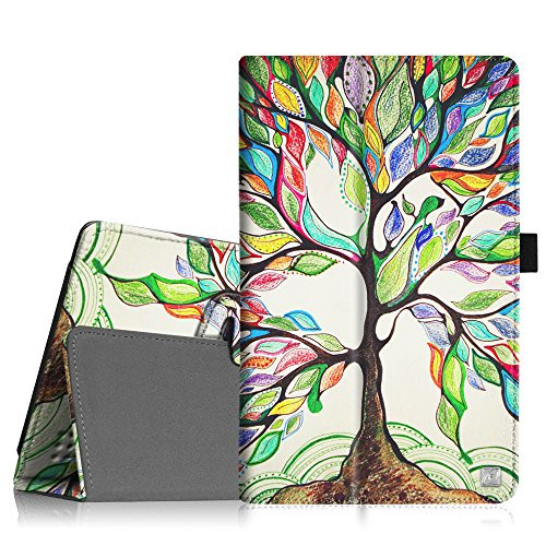 Fintie Nextbook Ares 8A Case - Slim Fit Premium Vegan Leather Folio Cover with Stylus Holder for Nextbook Ares 8A / Nextbook Ares 8 / Nextbook Flexx 8 / Nextbook 8 (Old Version) Tablet - Love Tree