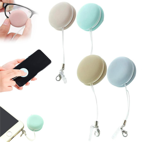 Chessy Screen Wipe, Preserve Cell Phone Cleaner, Zabernim-4 Screen Cleaner, Preserven Screen Cleaner, Macaron Phone Screen Cleaner, Cute Mobile Phone Pendant Screen Cleaner (4pc)