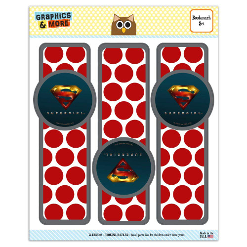 Supergirl TV Series Logo Set of 3 Glossy Laminated Bookmarks