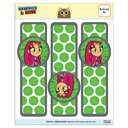 Teen Titans Go! Starfire Set of 3 Glossy Laminated Bookmarks