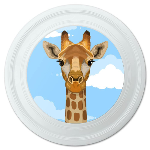 GRAPHICS & MORE Cute Giraffe and Sky Zoo Animal Safari Novelty 9" Flying Disc
