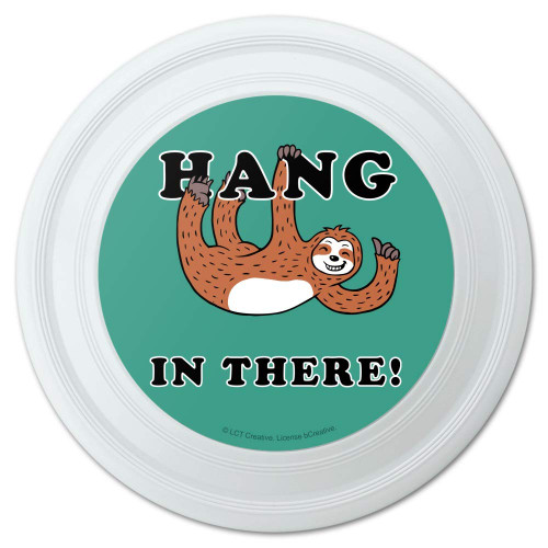 GRAPHICS & MORE Hang in There Sloth Funny Humor Novelty 9" Flying Disc