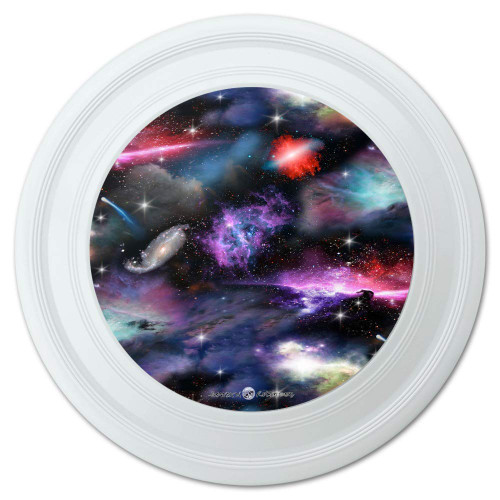 GRAPHICS & MORE Space Galaxies Nebula Shooting Stars Pattern Novelty 9" Flying Disc