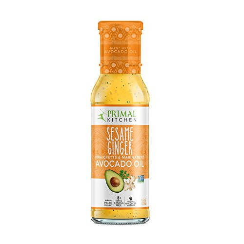 Primal Kitchen - Avocado Oil-Based Dressing and Marinade, Sesame Ginger Vinaigrette, 8 oz, Whole30 and Paleo Approved