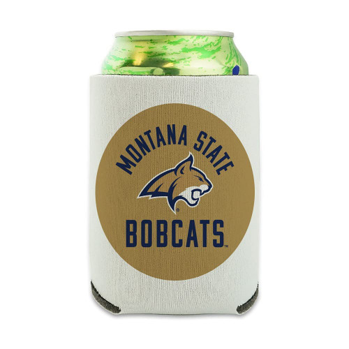 Montana State University Bobcats Can Cooler - Drink Sleeve Hugger Collapsible Insulator - Beverage Insulated Holder