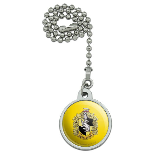 GRAPHICS & MORE Harry Potter Hufflepuff Painted Crest Ceiling Fan and Light Pull Chain