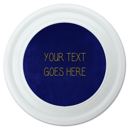 Graphics and More Personalized Custom Blue Textured Background Any Occasion Novelty 9" Flying Disc
